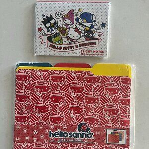New: Hello Kitty and Friends 480 Sticky Notes and 6 File Folders: 11.625" x 9.5"
